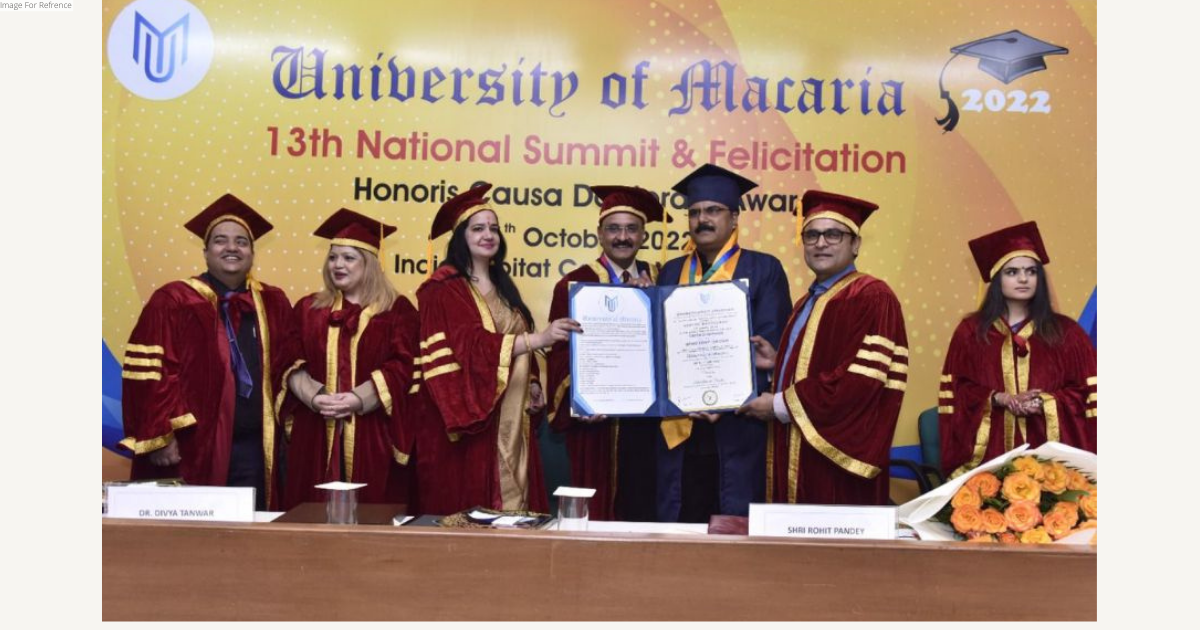 Russian University awarded the honorary degree of PhD to Shridhant Joshi, MD of Kautilya Academy